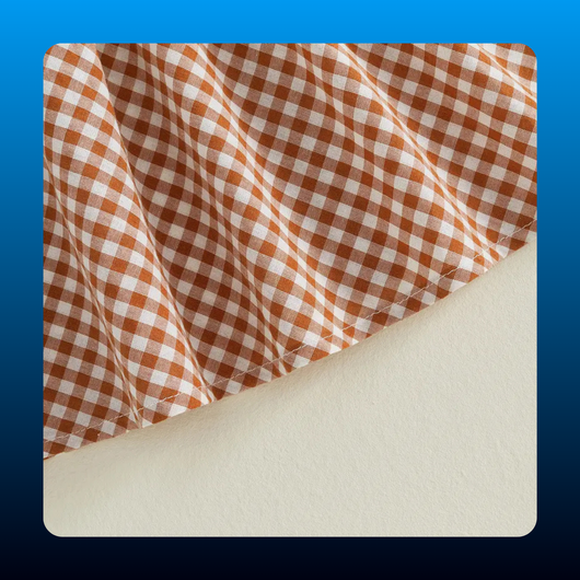 Girls Gingham Pumpkin Smocked Dress
