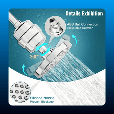 Shower Head with Hard Water Filter
