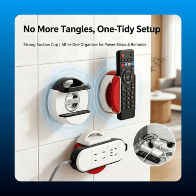 Suction Cup Power Strip Holder