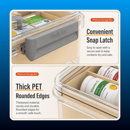 Translucent Double-Layer Storage Organizer