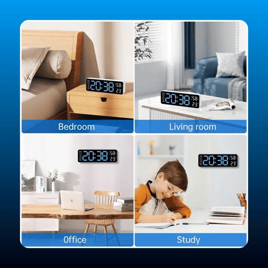 LED Digital Alarm Clock with Dual Alarm