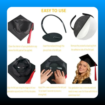 No-Slip Graduation Cap Headband Insert