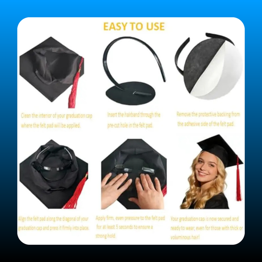 No-Slip Graduation Cap Headband Insert