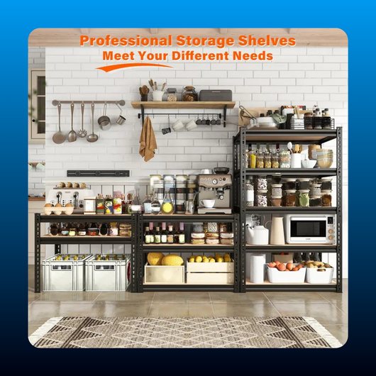 Five Tier Heavy Duty Garage Shelving Unit