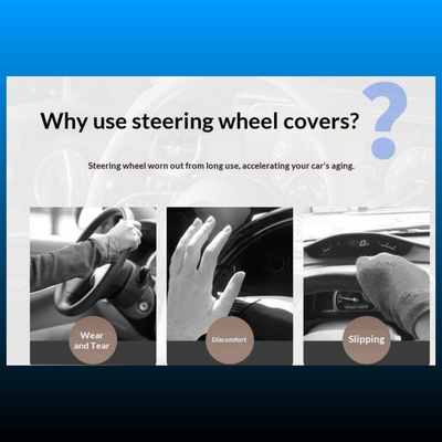 Carbon Fiber Microfiber 5D Steering Wheel Cover