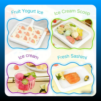 2-in-1 Portable Rolled Ice Cream Maker for Home