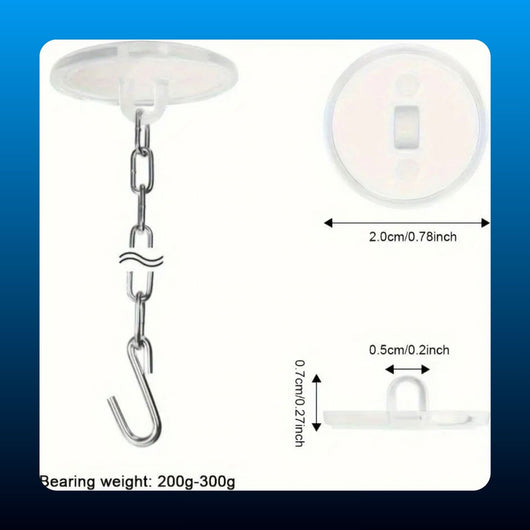 Adhesive Ceiling Hooks (30 Pack)