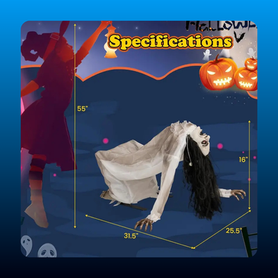 Animated Crawling Horror Figure
