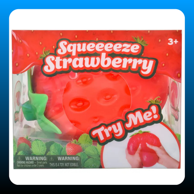 Strawberry Squishy Stress Ball for Adults & Kids