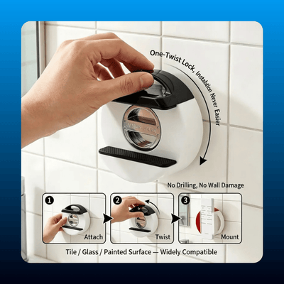 Suction Cup Power Strip Holder