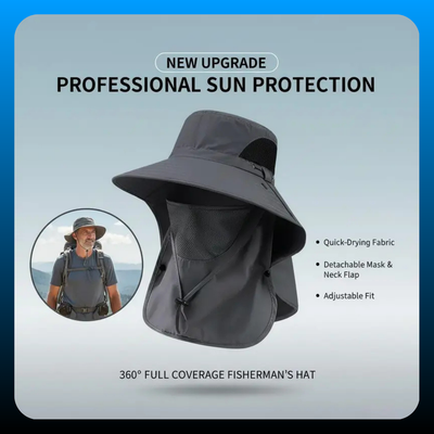 Detachable Outdoor Fishing Face & Cover Hat