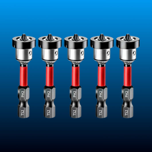 Magnetic Collar Screwdriver Bits PH2 (5 Pack)