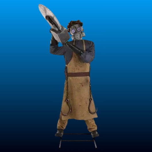 Animated Masked Chainsaw Figure Prop