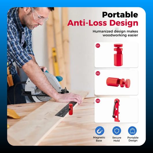 Tall Stair Gauges for Framing Square with Holder and Hook