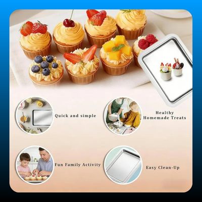 2-in-1 Portable Rolled Ice Cream Maker for Home