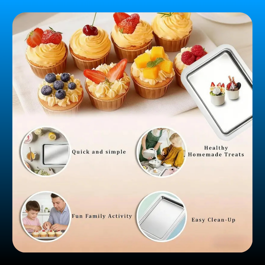 2-in-1 Portable Rolled Ice Cream Maker for Home