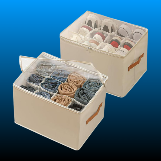Collapsible Plastic Shoe Organizer Box