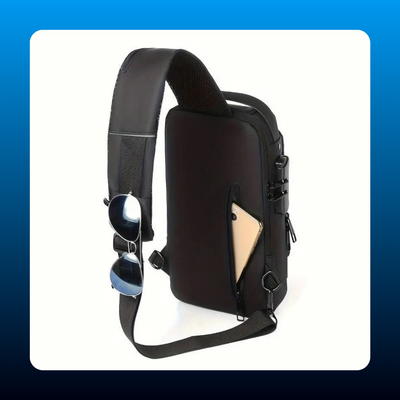 Anti-Theft Chest Sling Bag with Combination Lock