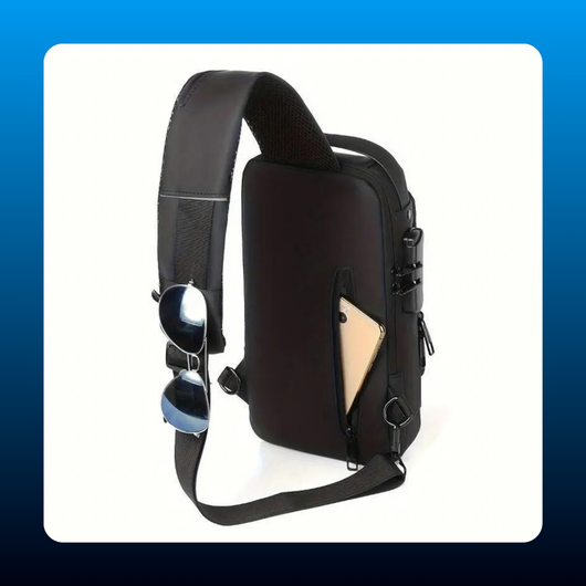 Anti-Theft Chest Sling Bag with Combination Lock
