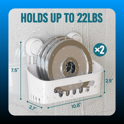Wall-Mounted Suction Bathroom Trays