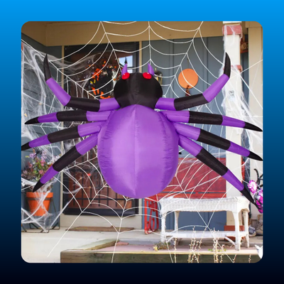 Giant Inflatable Spider with Lights