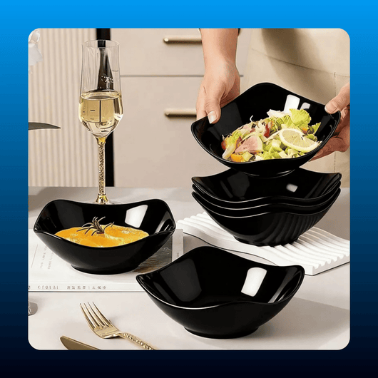 Square Reusable Bowls (6 Piece)