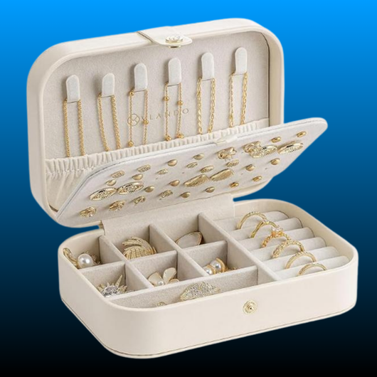 Leather Earring Organiser Storage Bag
