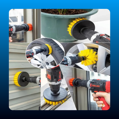 Drill Brush Attachment Set