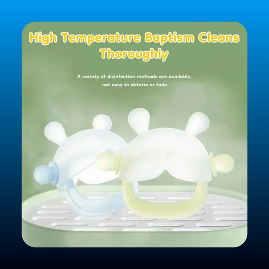 No Gagging & Nano Plasma Anti-Dust  Baby Teether Mitten
