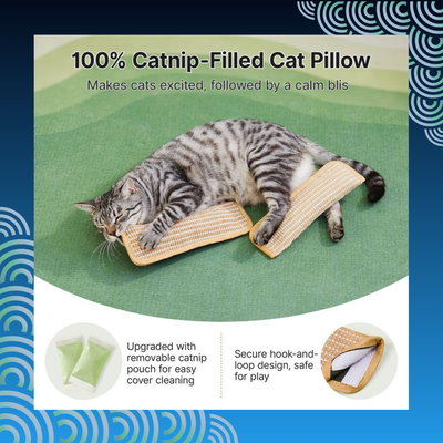 Catnip-Filled Pillow Cat Chew Toy