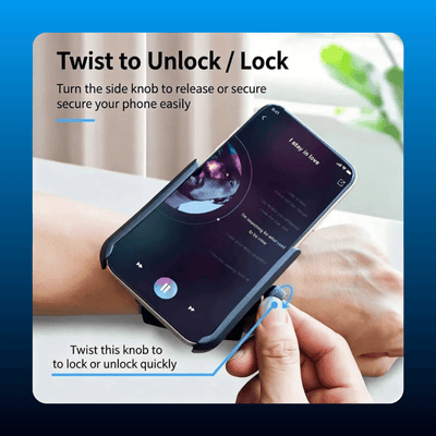 Rotatable Wrist Phone Holder with Twist Lock