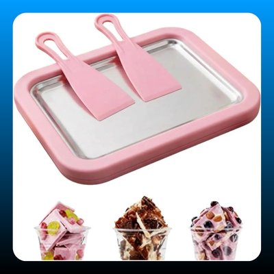 2-in-1 Portable Rolled Ice Cream Maker for Home