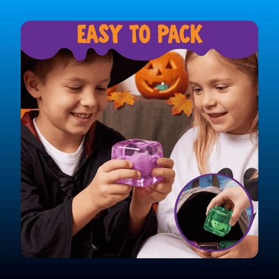 Glow-in-the-Dark Halloween Stress Cubes (4 Pack)