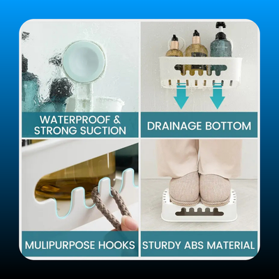 Wall-Mounted Suction Bathroom Trays
