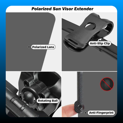 Universal Anti-Glare Polarized Car Sun Visor