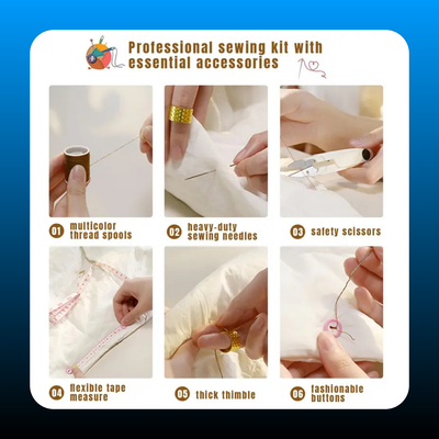 64 Pcs Sewing Kit for Adults