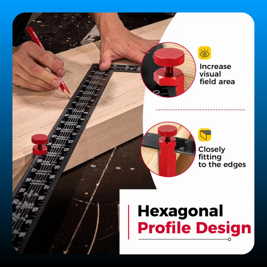 Tall Stair Gauges for Framing Square with Holder and Hook