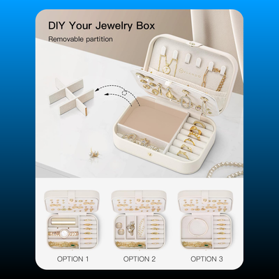 Leather Earring Organiser Storage Bag