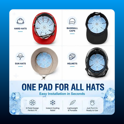 Reusable Cooling Gel Ice Pads for Hats