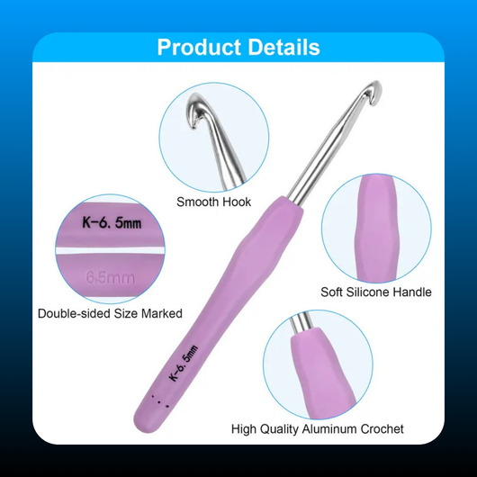 Crochet Hooks 12 Sizes Set with 51 Pack