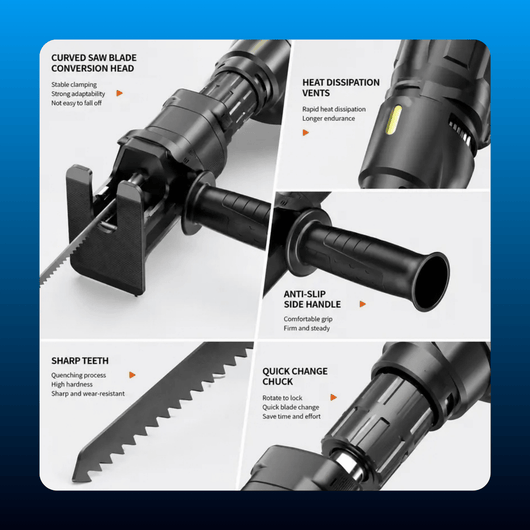 Reciprocating Saw Drill Attachment