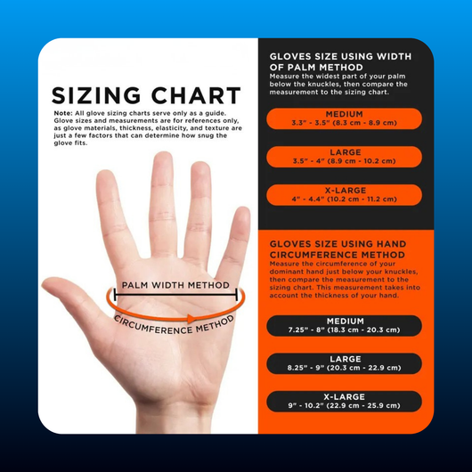 Orange Super Duty Diamond Textured Nitrile Disposable Gloves