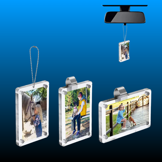 2-Pack Magnetic Car Photo Clips