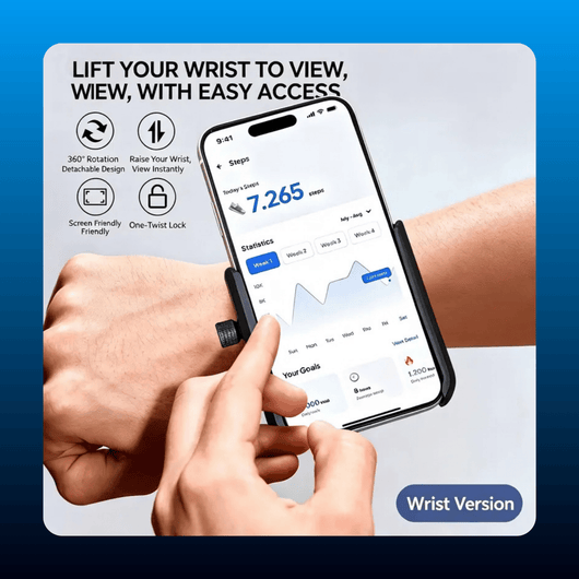 Rotatable Wrist Phone Holder with Twist Lock