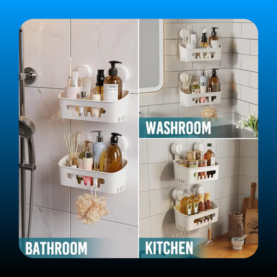 Wall-Mounted Suction Bathroom Trays