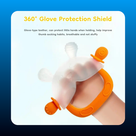 No Gagging & Nano Plasma Anti-Dust  Baby Teether Mitten