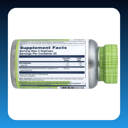 Okra Fruit High Fiber Supplement