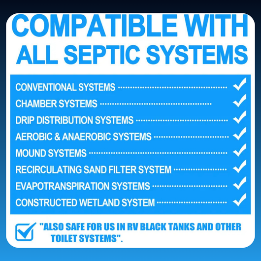 Septic Tank Effervescent Treatment Powder Pods (10 Pack)