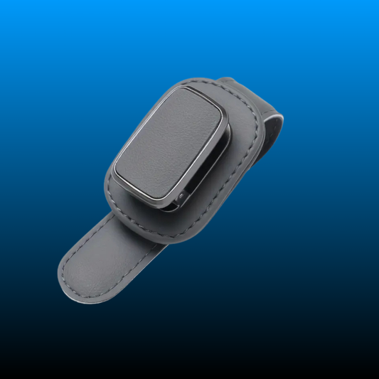 Leather Car Sun Visor Clip