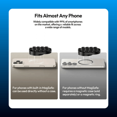 Magnetic Suction Phone Mount, 18 Cups